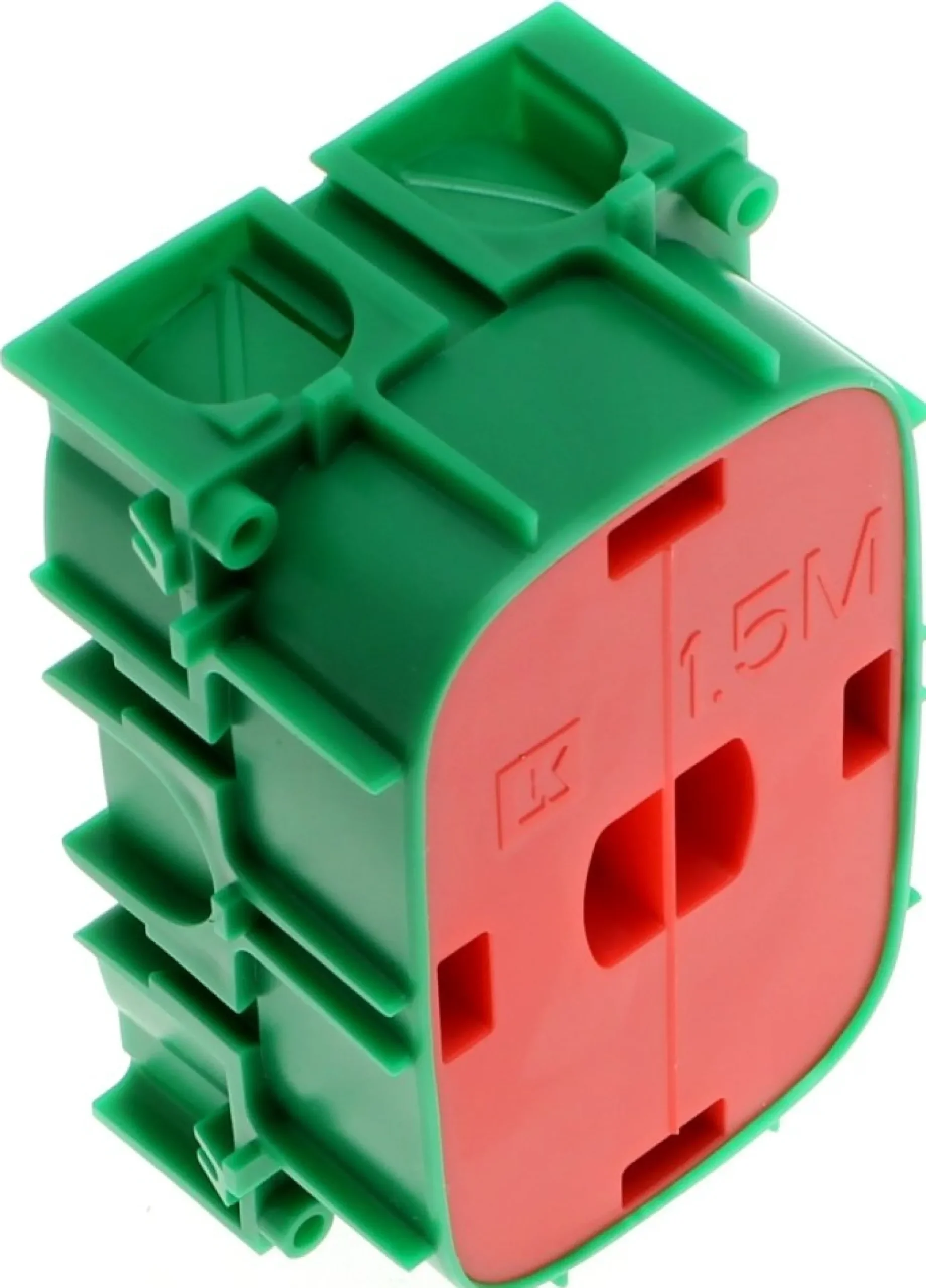 LK FUGA® – Indmuringsdåse, 1½ modul, grøn