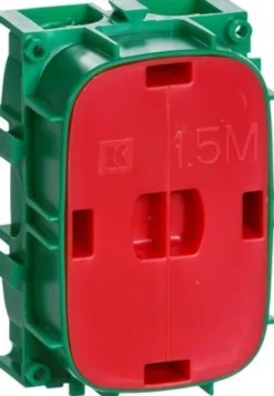 LK FUGA® – Indmuringsdåse, 1½ modul, grøn