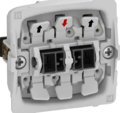 LK FUGA® – Jalousi trykknapper med gensidig spærring (til gardin- eller markise styring), 1 modul
