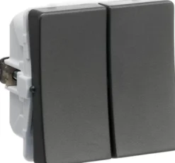 LK FUGA® – Krone afbryder (dobbelt 1-polet afb.), 1 modul