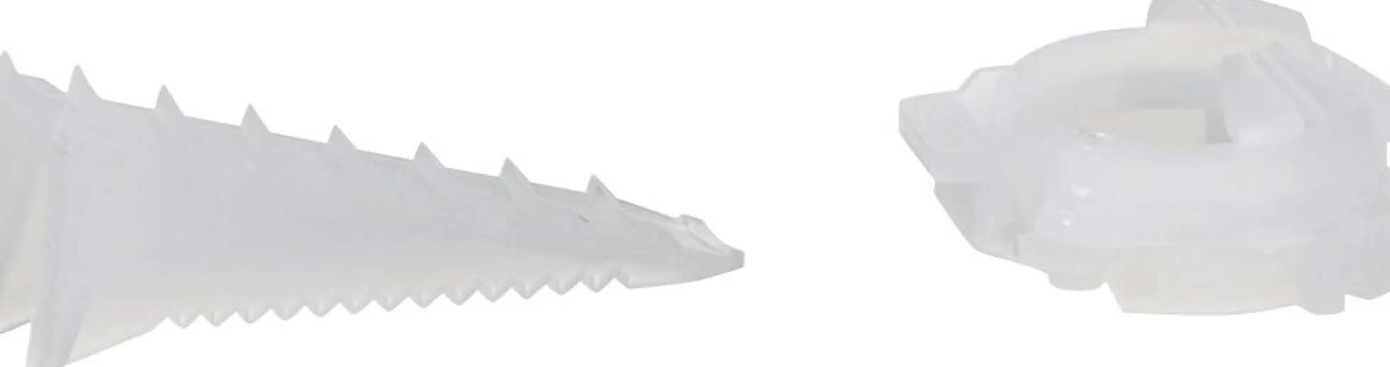 LK FUGA® & LK OPUS® 66/74, Kabelaflastning med kile til 20 mm blankethul på forfradåser, hvid – Lauritz Knudsen