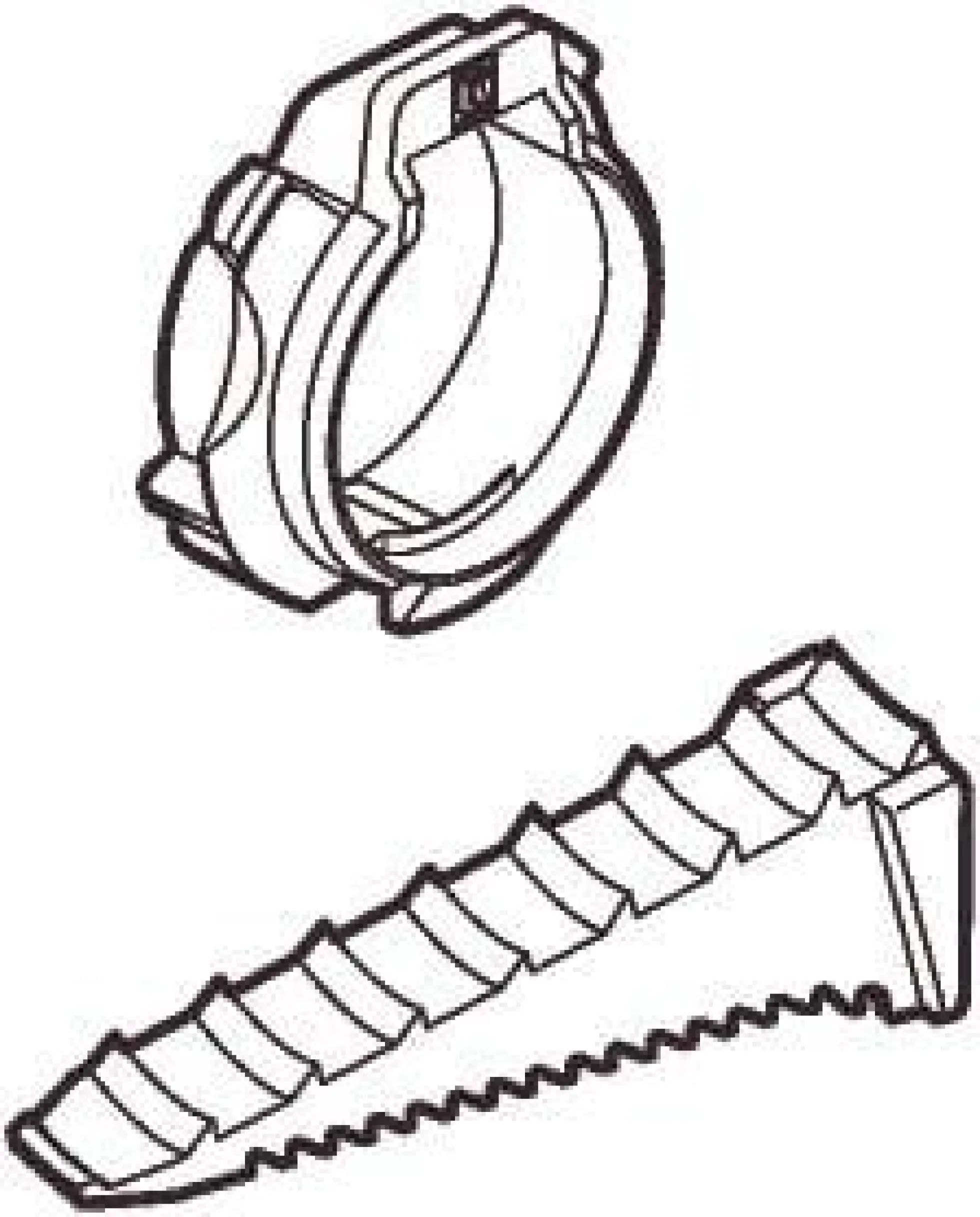 LK FUGA® & LK OPUS® 66/74, Kabelaflastning med kile til 20 mm blankethul på forfradåser, hvid – Lauritz Knudsen