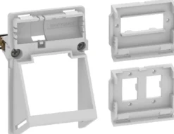 LK FUGA® – Skråt dataudtag til 2 stk. LC Duplex eller 1 stk. SC Duplex fiber konnektorer, 1½ modul