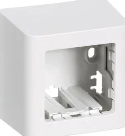 LK FUGA® – Softline underlag med indbygget dataudtag til 1-4 stk. Actassi Fiber montagerammer og konnektorer, 1½ modul