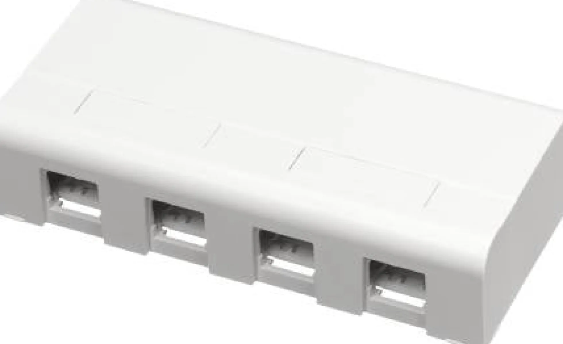 LK FUGA® – Softline underlag med indbygget dataudtag til 1-4 stk. Actassi konnektorer, 2½ modul
