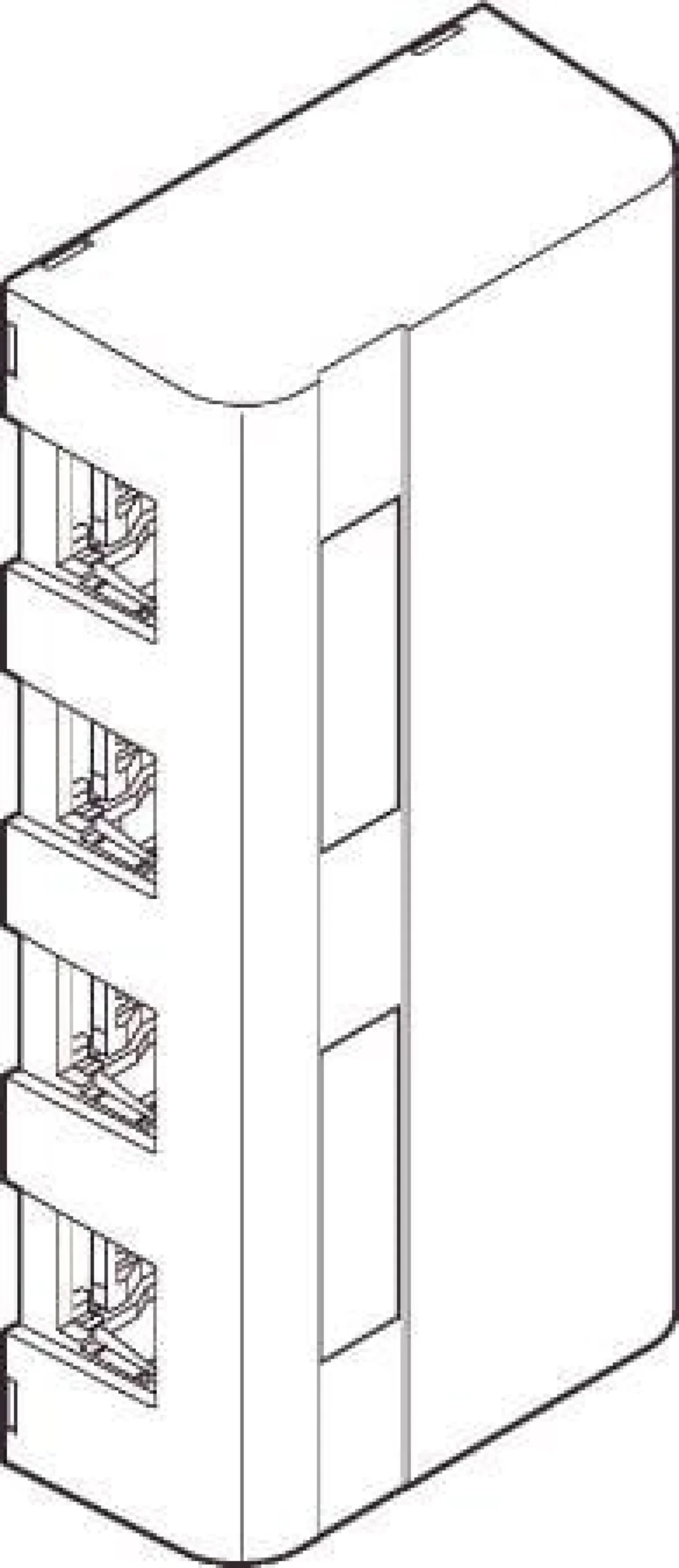 LK FUGA® – Softline underlag med indbygget dataudtag til 1-4 stk. Actassi konnektorer, 2½ modul