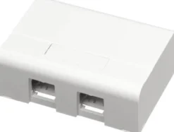 LK FUGA® – Softline underlag med indbygget dataudtag til 1-2 stk. Actassi konnektorer, 1½ modul