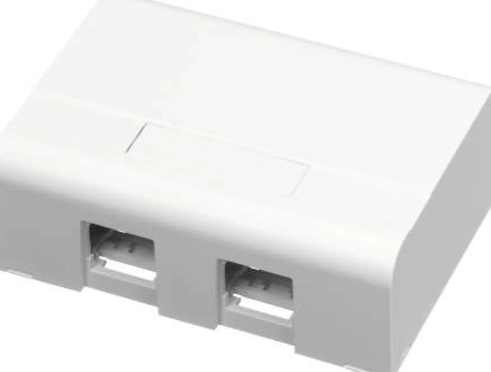 LK FUGA® – Softline underlag med indbygget dataudtag til 1-2 stk. Actassi konnektorer, 1½ modul