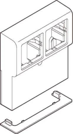 LK FUGA® – Softline vandret panelunderlag, 2 modul