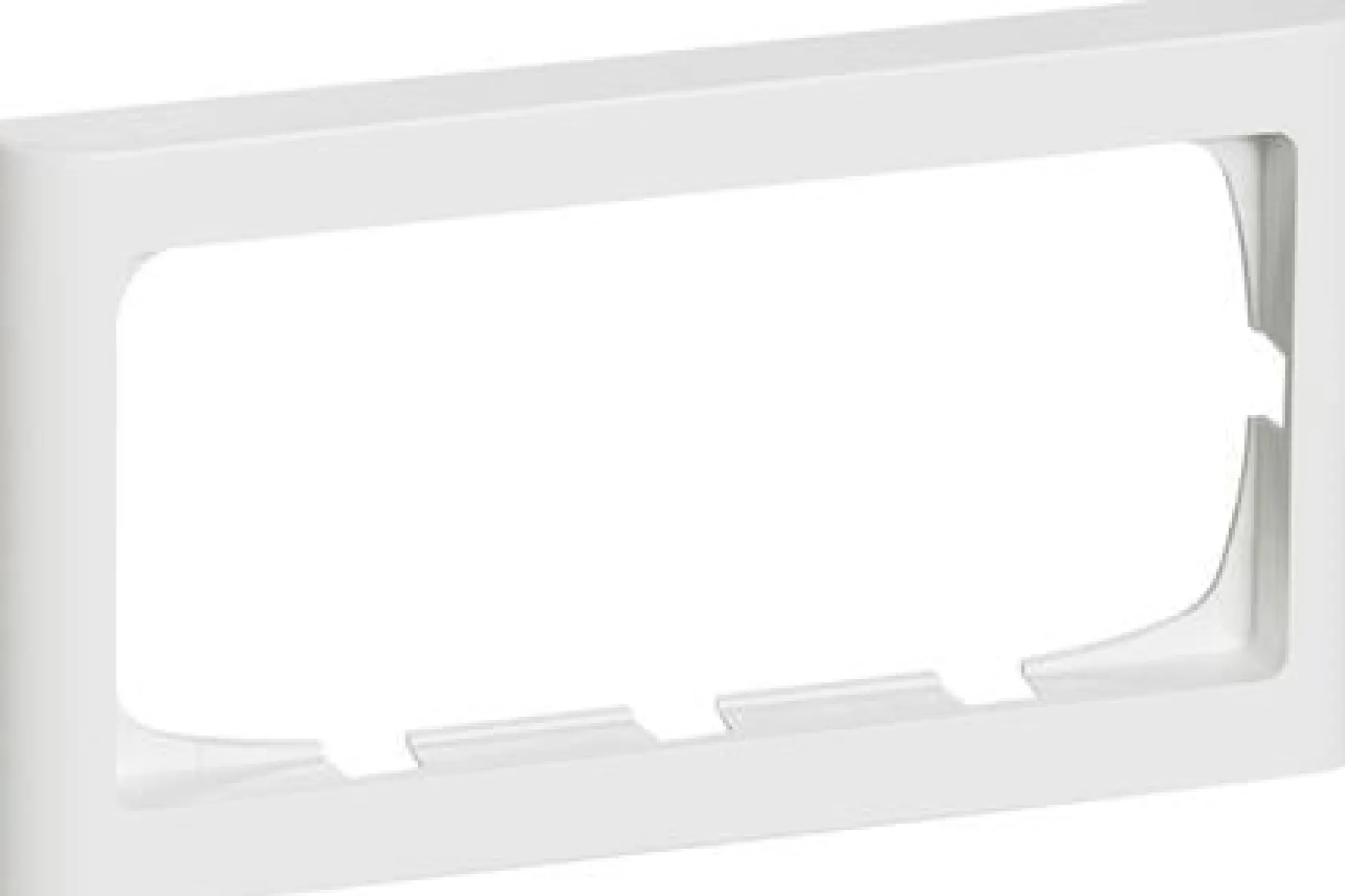 LK FUGA® – Softline 63 vandret ramme uden midtersprosse, 1x2 modul