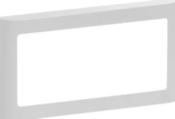 LK FUGA® – Soft 63 vandret design ramme uden midtersprosse, 1x2 modul