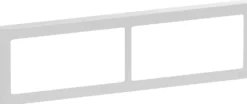 LK FUGA® – Soft 63 vandret dobbelt design ramme uden midtersprosse, 2x2 modul