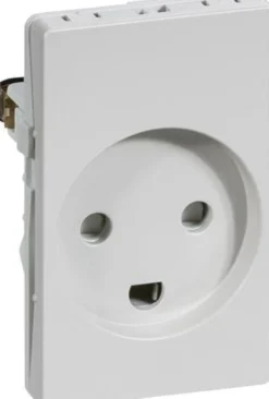 LK FUGA®, Stikkontakt med jord, 1½ modul – Lauritz Knudsen