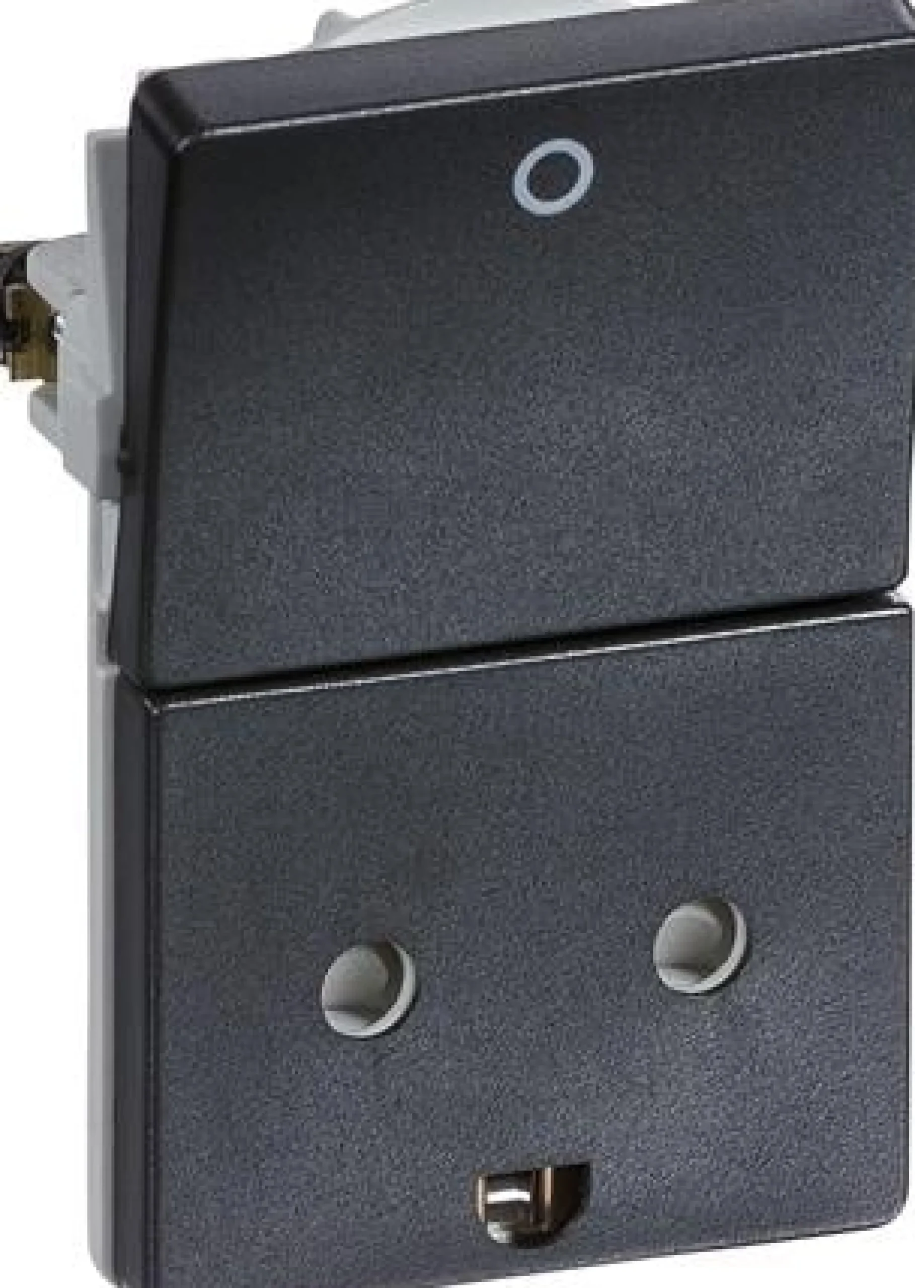 LK FUGA®, Stikkontakt med jord og 2-polet afbryder, 1½ modul – Lauritz Knudsen