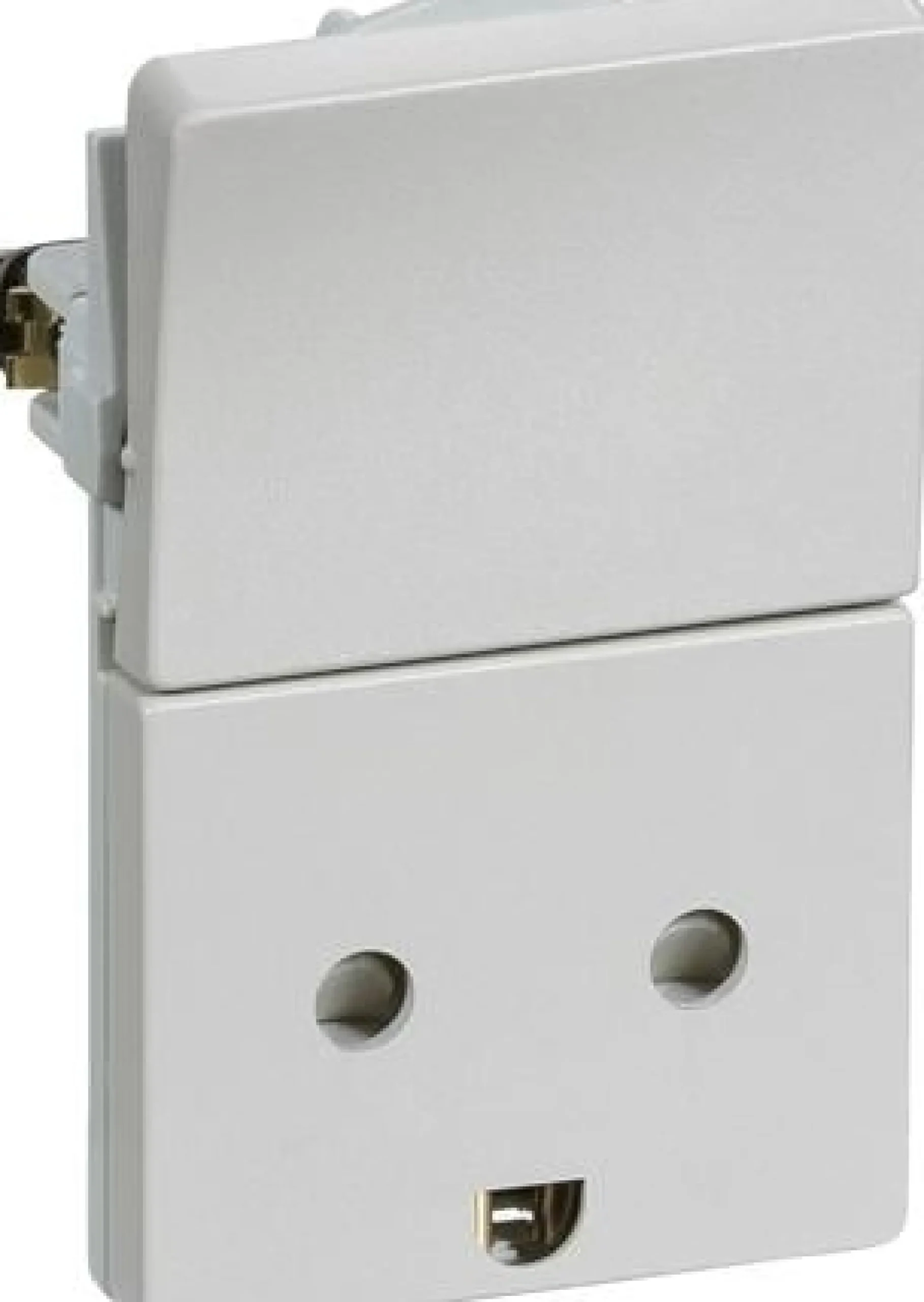 LK FUGA®, Stikkontakt med jord og 1-polet afbryder, 1½ modul – Lauritz Knudsen