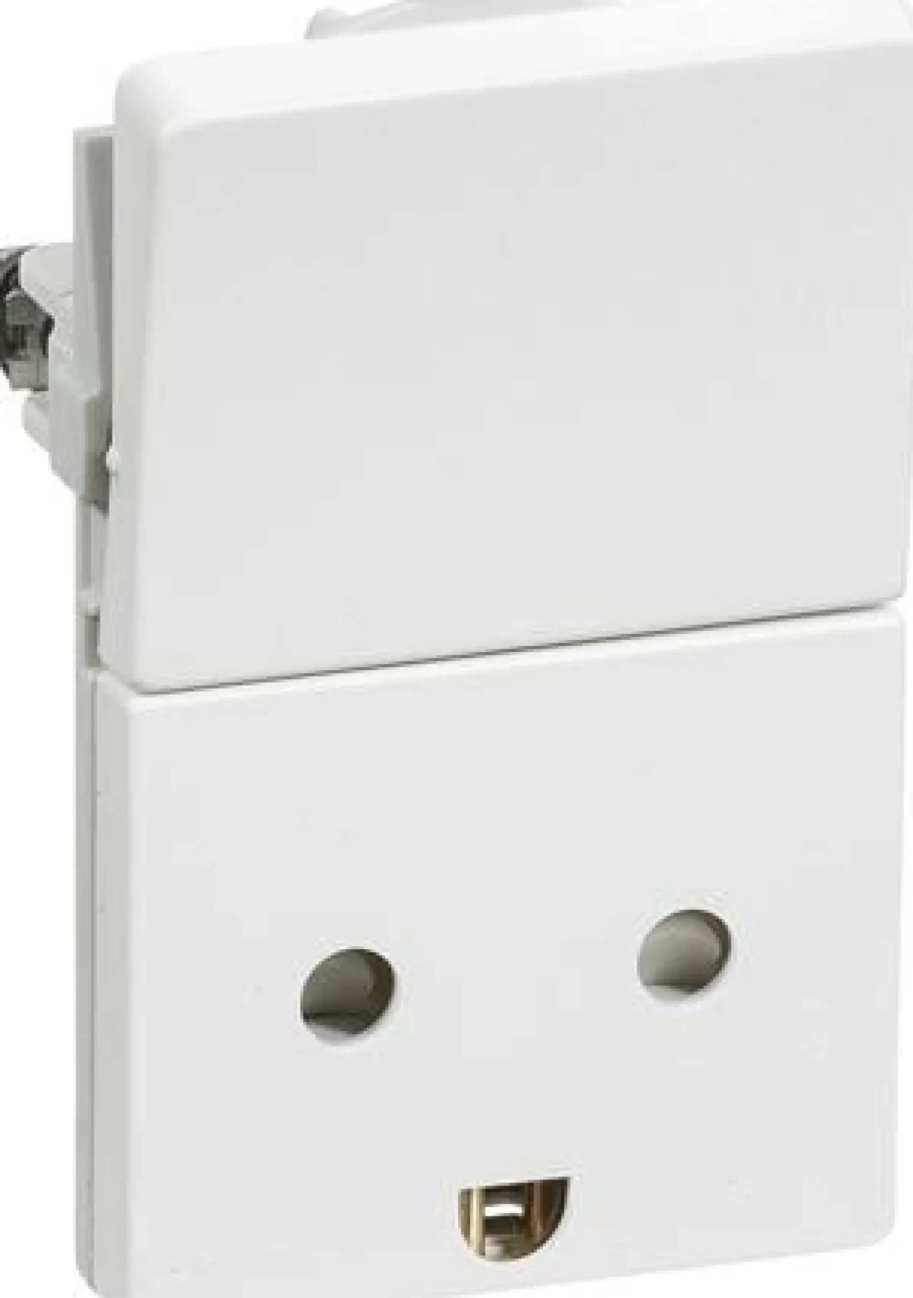 LK FUGA®, Stikkontakt med jord og 1-polet afbryder, 1½ modul – Lauritz Knudsen