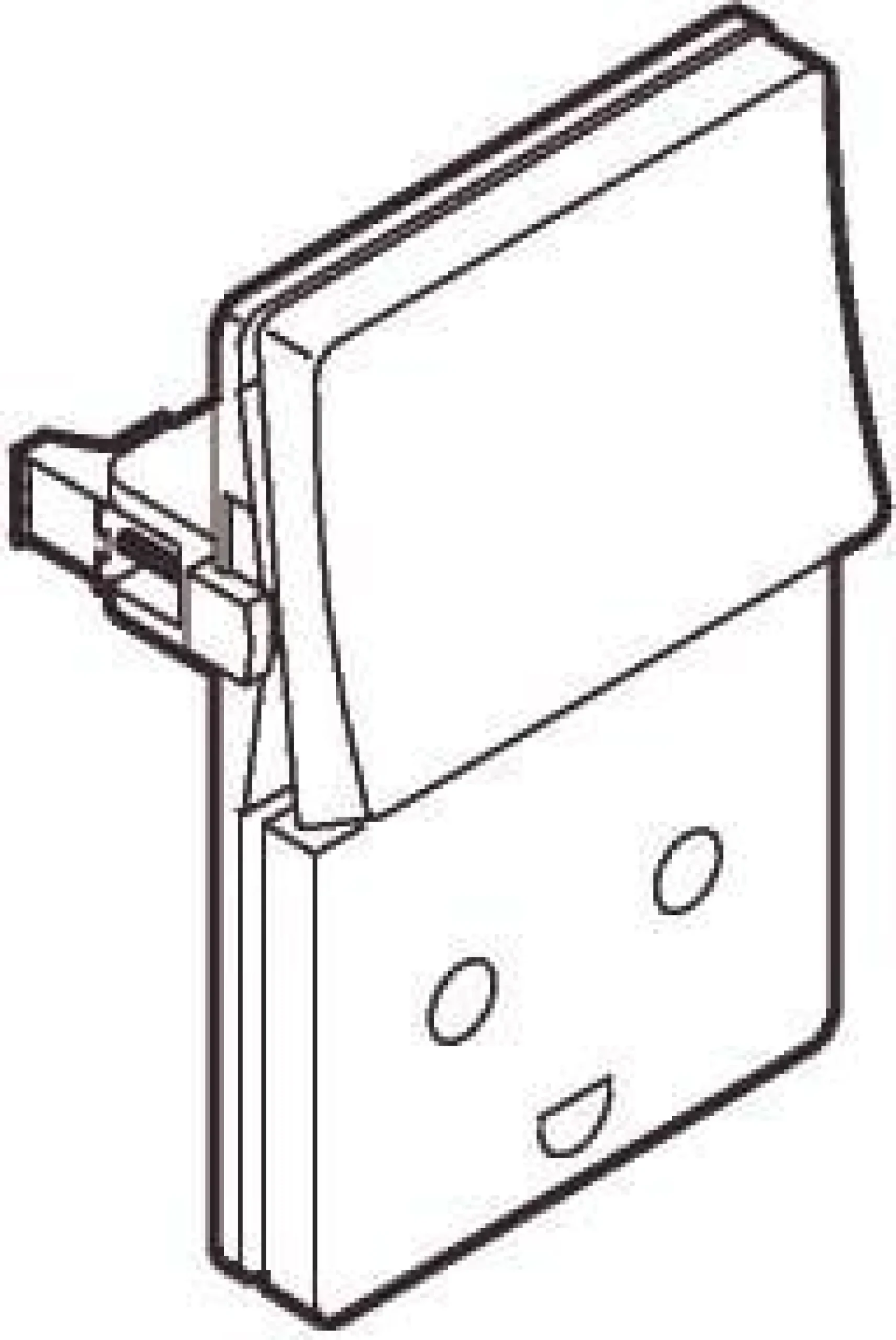 LK FUGA®, Stikkontakt med jord og 1-polet afbryder, 1½ modul – Lauritz Knudsen