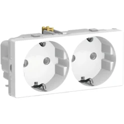 LK FUGA®, Stikkontakt med side-jord (Schuko), 2 modul, – Lauritz Knudsen