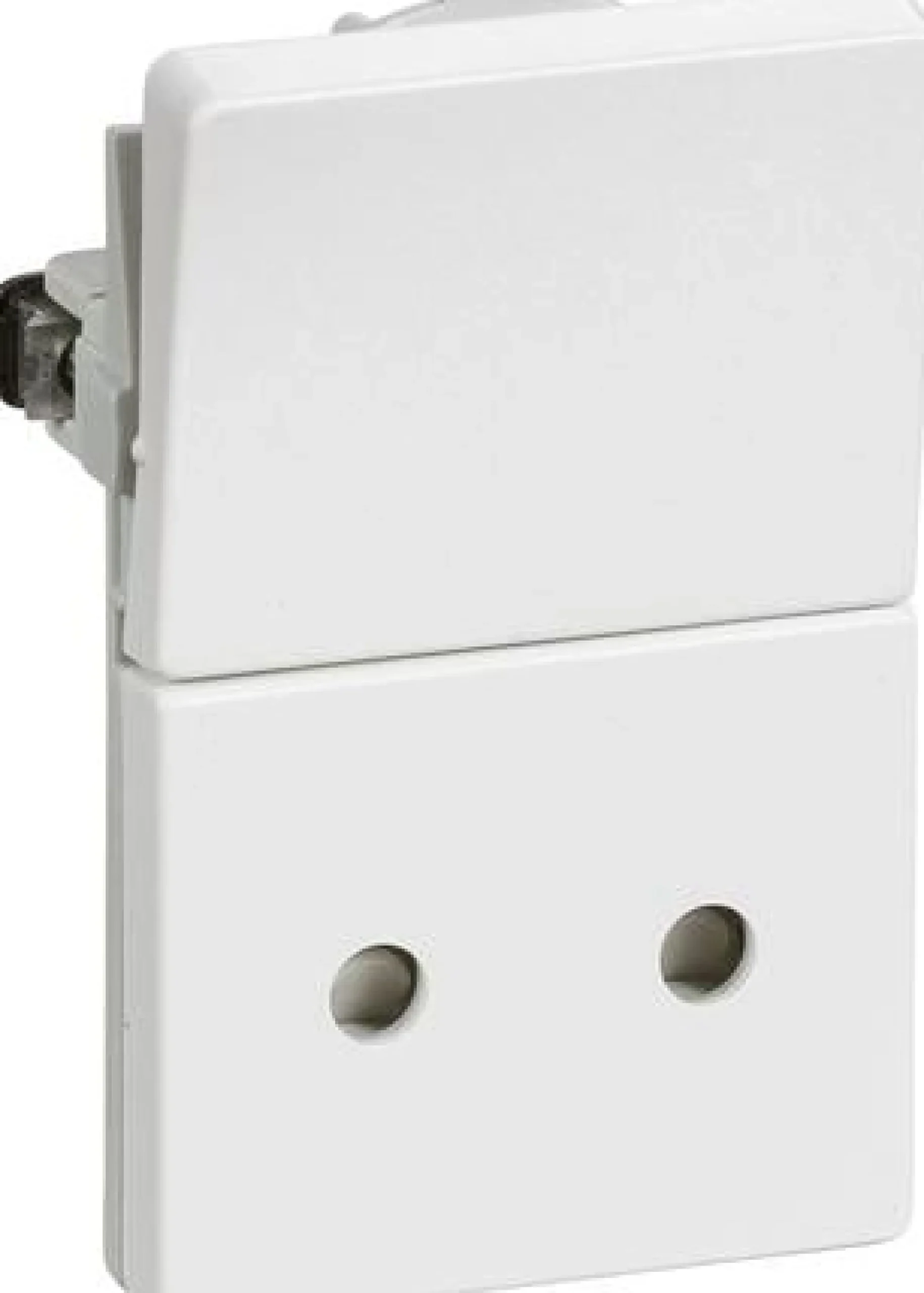 LK FUGA®, Stikkontakt uden jord og med 1-polet afbryder, 1½ modul – Lauritz Knudsen
