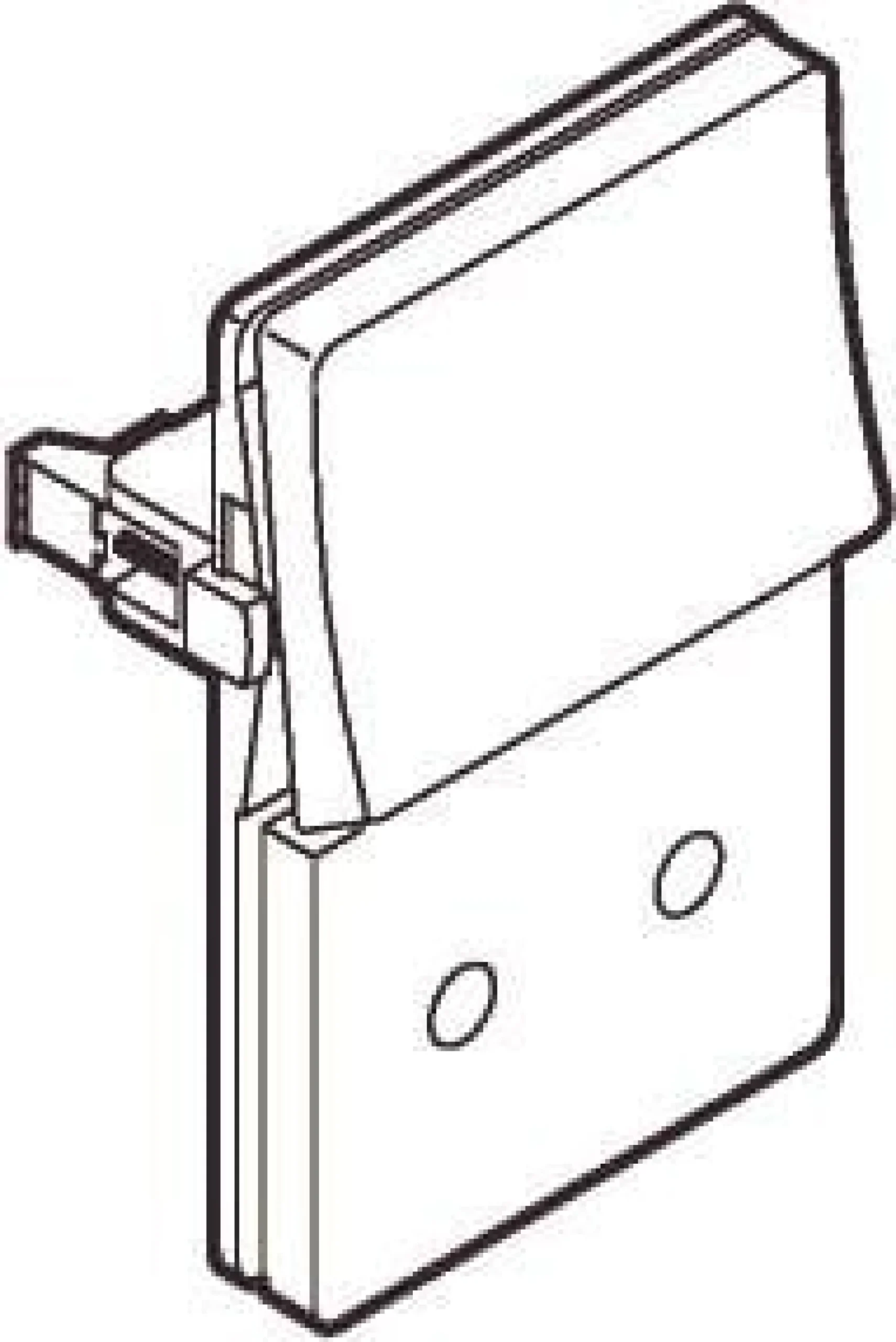 LK FUGA®, Stikkontakt uden jord og med 1-polet afbryder, 1½ modul – Lauritz Knudsen