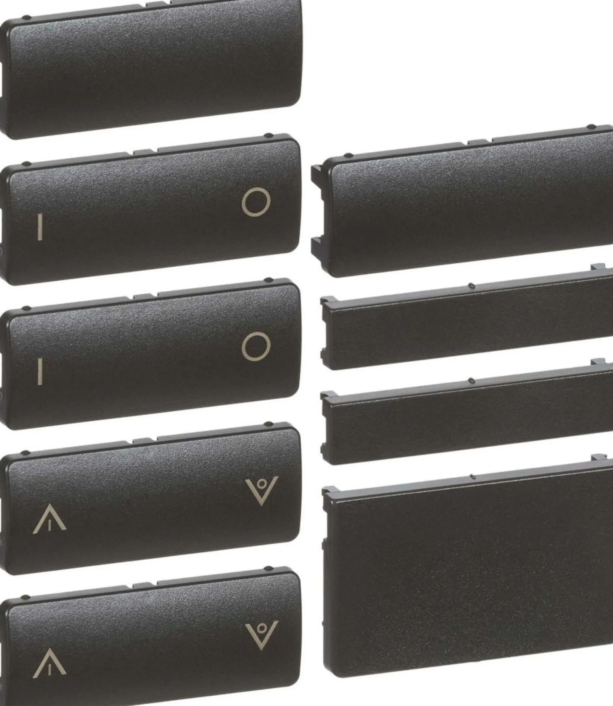 LK FUGA®, Tangenter og afdækninger til IHC Wireless 6-slutte batteritryk, 1½ modul – Lauritz Knudsen