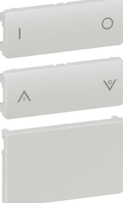 LK FUGA®, Tangenter og afdækning til IHC Wireless 2-slutte batteritryk, 1 modul – Lauritz Knudsen