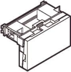 LK FUGA® – Tekstfelt/blænddæksel, ½ modul