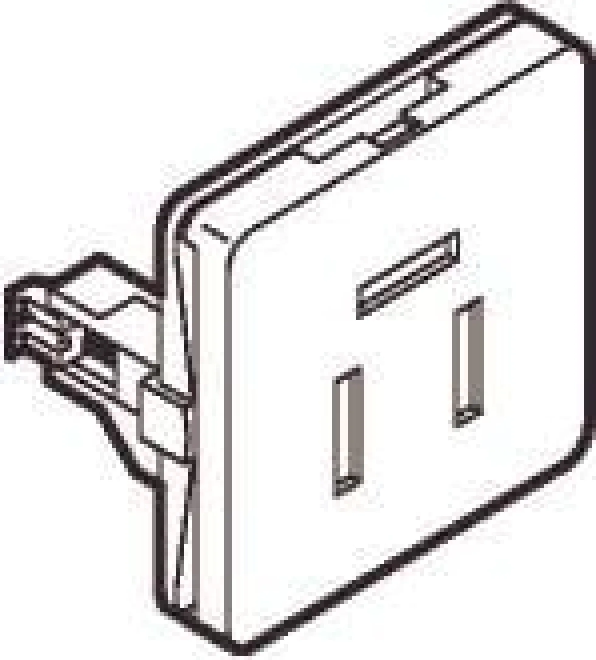 LK FUGA® – Telefonudtag med DK 3-pol konnektor, 1 modul