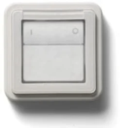 LK OPUS® 74, Adapterdæksel med membran til 1 modul FUGA svagstrømstryk med flere, 1 modul – Lauritz Knudsen