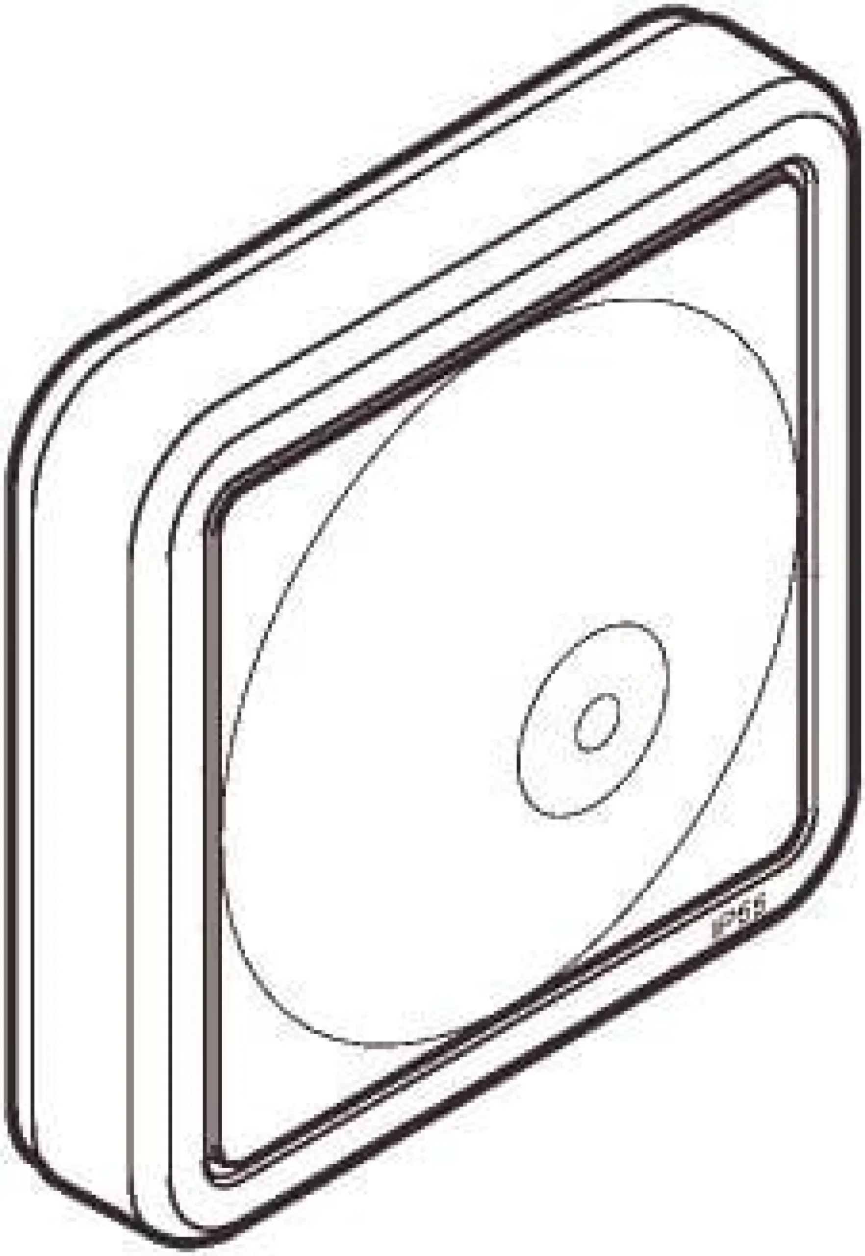 LK OPUS® 74, Adapterdæksel til 1 modul FUGA lampeudtag, 1 modul – Lauritz Knudsen