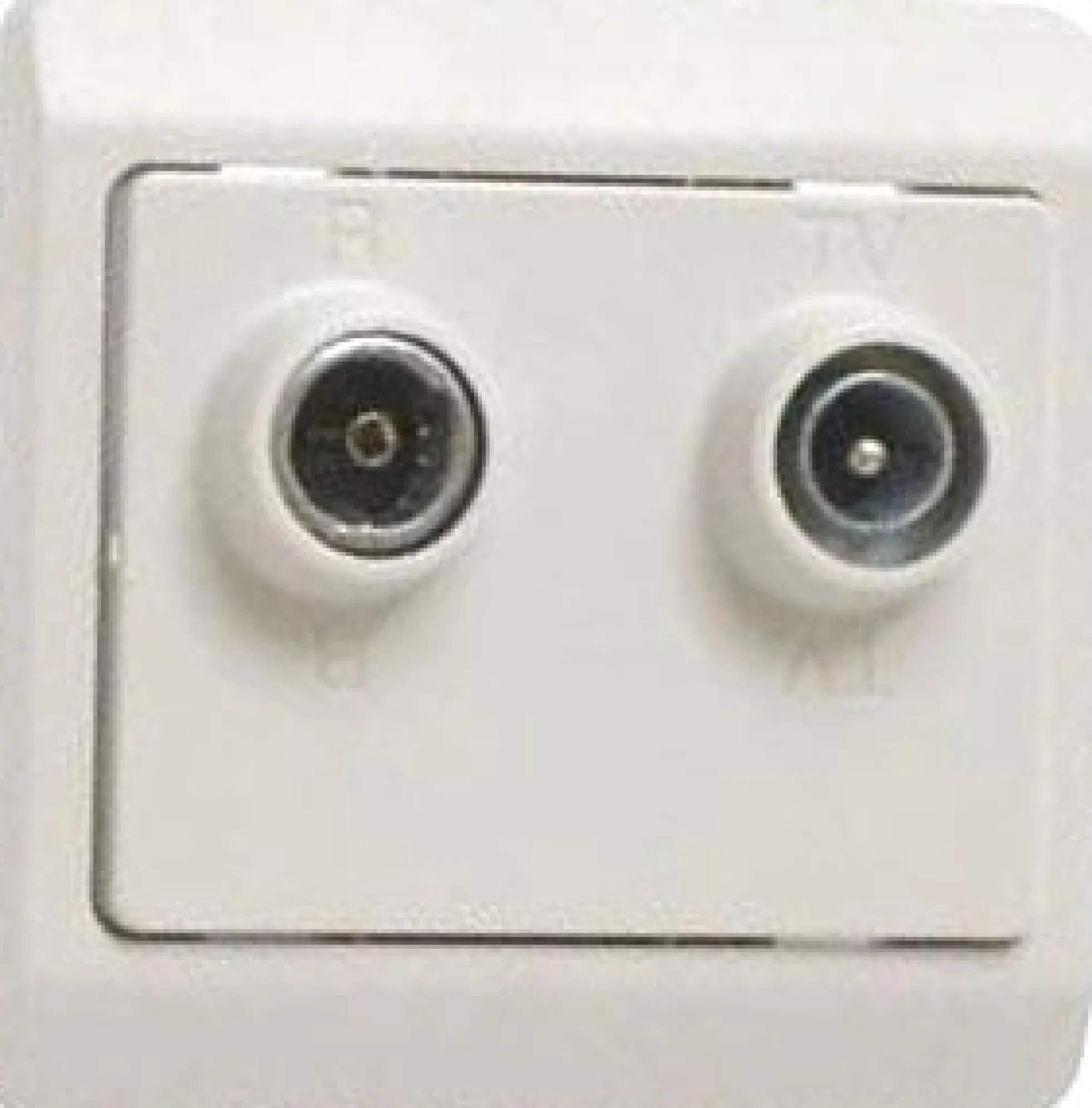 LK OPUS® 66, Antenneudtags slutdåse til TV og FM radio (TD301), 1 modul – Lauritz Knudsen