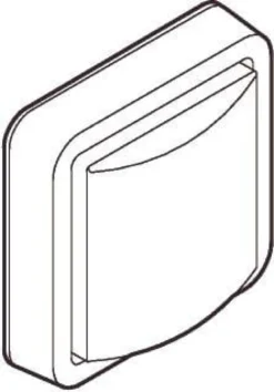 LK OPUS® 74, Blænddæksel, 1 modul – Lauritz Knudsen