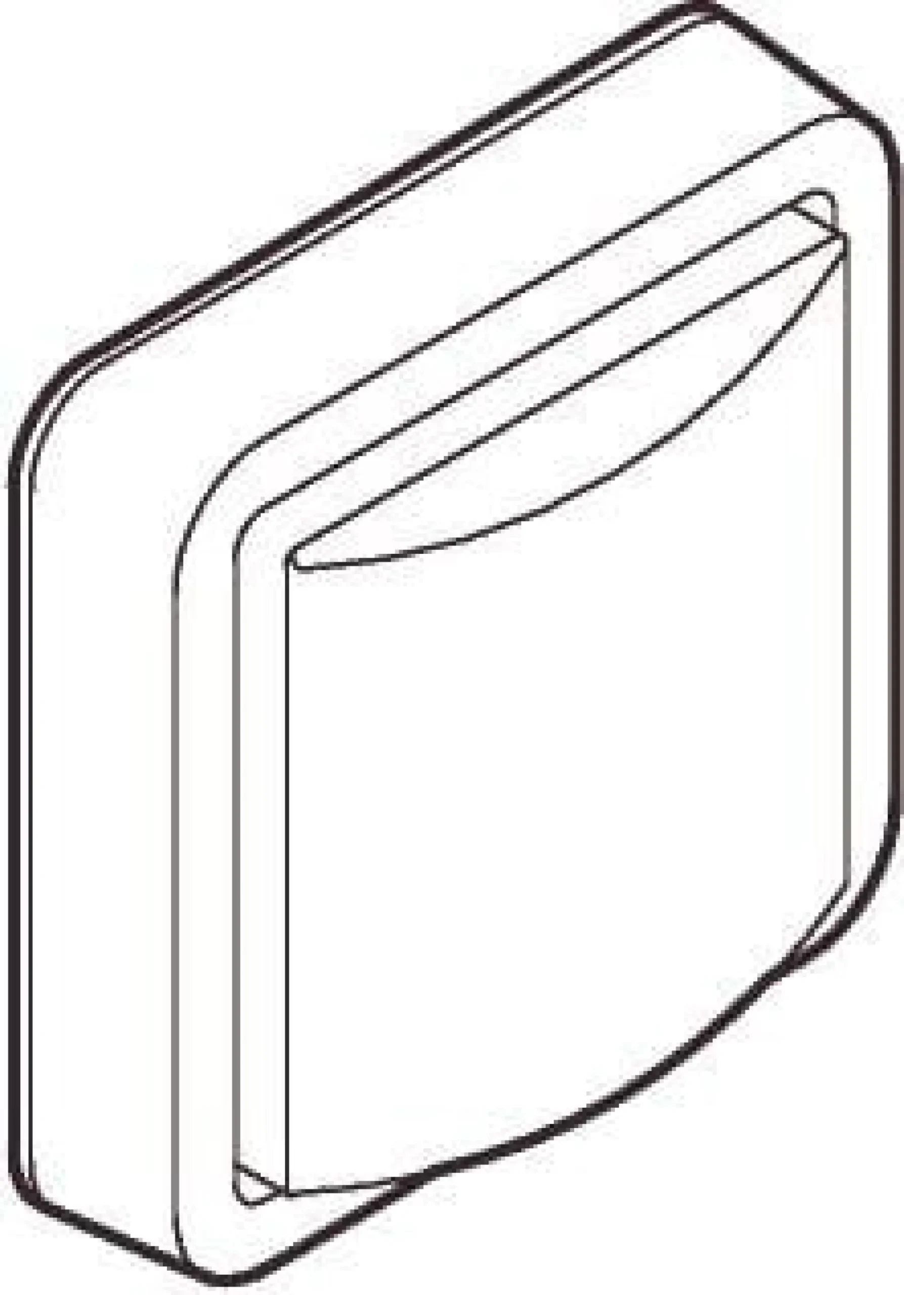 LK OPUS® 74, Blænddæksel, 1 modul – Lauritz Knudsen