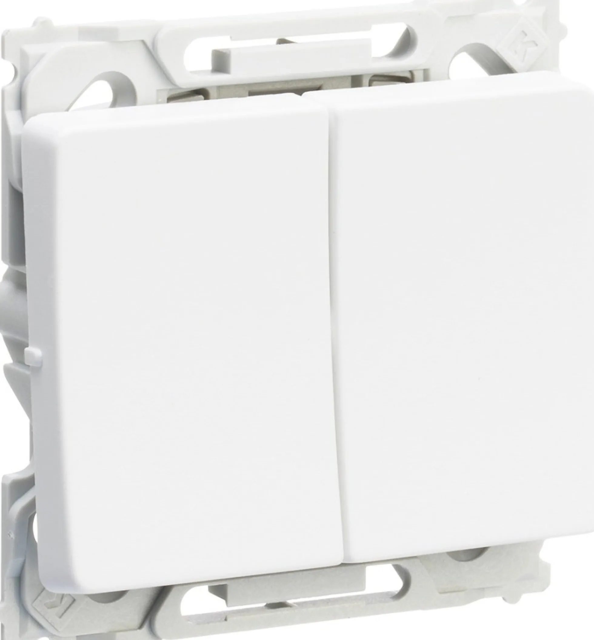 LK OPUS® 66, Dobbelt korrespondance afbryder, 1 modul – Lauritz Knudsen