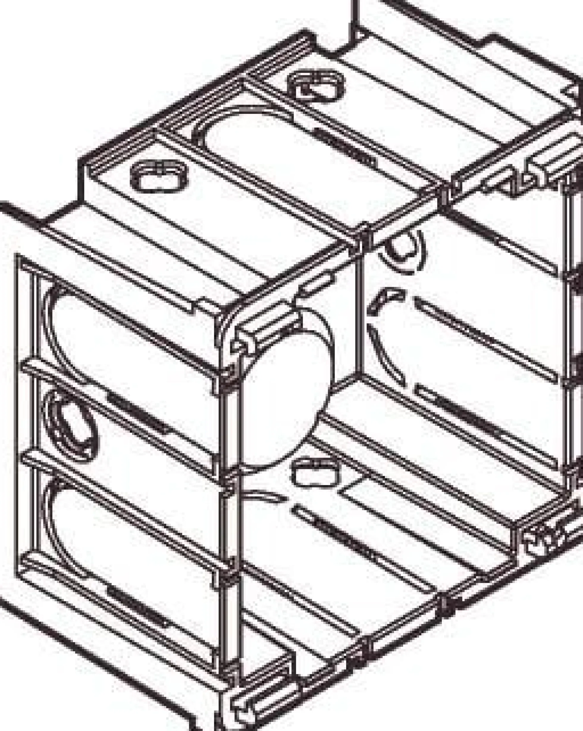 LK OPUS® 66, Dåse til installationskanal, 1 modul, hvid – Lauritz Knudsen