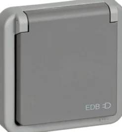 LK OPUS® 74, EDB stikkontakt med jord, 1 modul – Lauritz Knudsen