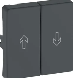 LK OPUS® 74, Halvtangent-sæt til jalousi afbryder, 1 modul – Lauritz Knudsen