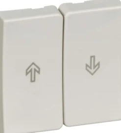 LK OPUS® 74, Halvtangent-sæt til jalousi afbryder, 1 modul – Lauritz Knudsen