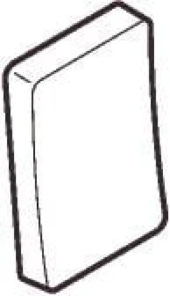LK OPUS® 74, Halvtangent til krone eller dobbelt korrespondance afbryder, 1 modul – Lauritz Knudsen