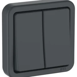 LK OPUS® 74, Krone afbryder (dobbelt 1-polet afb.), 1 modul – Lauritz Knudsen
