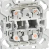 LK OPUS® 66, Lampeholder for 2 stk. halvmodul eller 1 stk. helmodul lamper, 1 modul – Lauritz Knudsen