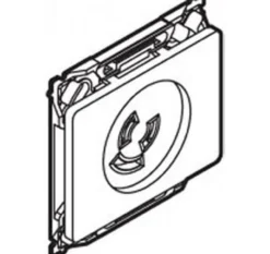 LK OPUS® 66, Lampestikkontakt med jord, 1 modul – Lauritz Knudsen