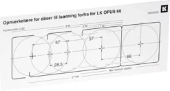 LK OPUS® 66, Mærkelære til hvide forfradåser – Lauritz Knudsen