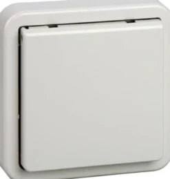 LK OPUS® 73 OPUS 73 udvendig dæksel med klaplåg, lysegrå