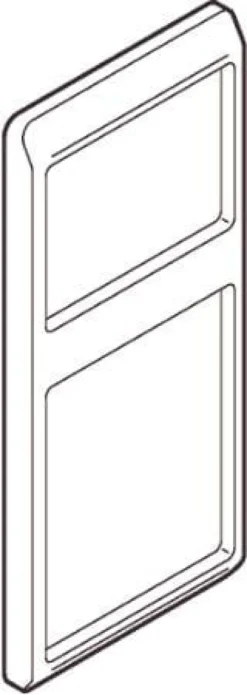LK OPUS® 66, Ramme kombi lodret, 2½ modul – Lauritz Knudsen