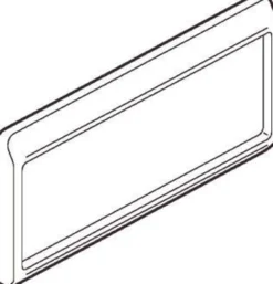 LK OPUS® 66, Ramme kombi vandret, 2 modul – Lauritz Knudsen