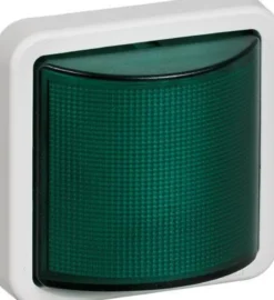 LK OPUS® 74, Signallampe med LED pære (blink eller konstant lys), 1 modul – Lauritz Knudsen