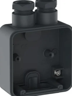 LK OPUS® 74, Underlag med 2 stk. M20 forskruninger (for Ø6 til 14 mm kabel), 1 modul – Lauritz Knudsen