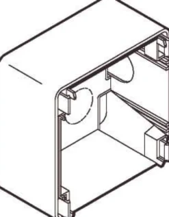 LK OPUS® 66, Underlag, 34 mm højt, 1 modul – Lauritz Knudsen