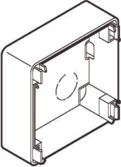 LK OPUS® 66, Underlag, 23 mm højt, 1 modul – Lauritz Knudsen